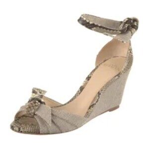 Alexandre Birman Snakeskin Animal Print Espadrilles Women'